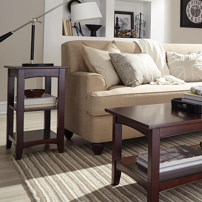 Shaker Cottage End Table with Dual Storage Shelves, Transitional Cottage Styling - Image 5