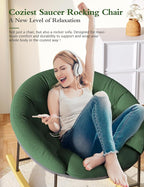 Kidirect Wide Rocking Chair Nursery, Comfy Saucer Nursery Rocking Chairs - Image 3