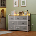 WLIVE Dresser TV Stand with Power Outlets, Led Dresser - Image 2