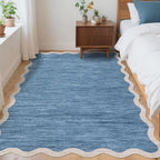 GarveeHome Scalloped Area Rug 4x6 Washable Rug Non Slip - Image 3