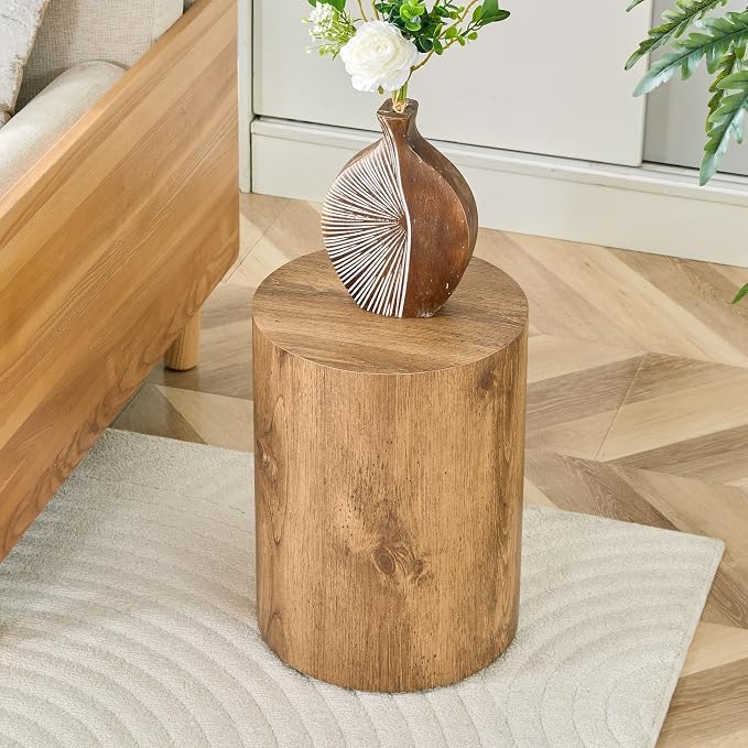 11.8'' Boho Cylinder Side Table - Image 3