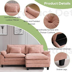 Oprisen 86" Modular Sectional Sofa, Comfy Cloud Couch Sectional Sofa - Image 5