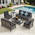 Outdoor Patio Furniture Set, 6 Pieces Outdoor Conversation Sets by YALISSEY