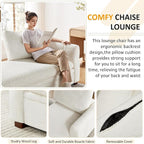 VANOMi 70.47'' Oversized Chaise Lounge Chair Indoor - Image 4