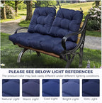 Wicker Chair Cushions of 3 Pieces, Waterproof Cushions - Image 5