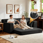 Convertible Sofa Bed, Pull Out 3 Seater Sleeper Sofa - Image 4