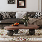 47.2” French Country Rustic Cloud Coffee Table - Image 5
