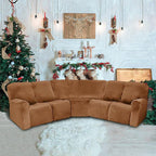LightInTheBox 7-Piece Velvet Stretch Reclining Couch Covers 5 Seats Corner Sofa - Image 2
