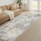 LOONGRUG Runner Rug 3x8 Washable Non-Slip Kitchen Neutral Modern Rug | Abstract - Image 8