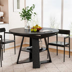 43.3in-59in Extendable Round Dining Table - Image 6