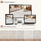 cotiled Boho 5x7 Area Rugs for Living Room: Soft Moroccan Washable Rug | Solve - Image 8