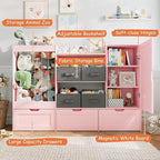 61" W Kids Toy Storage Organizer - Image 3