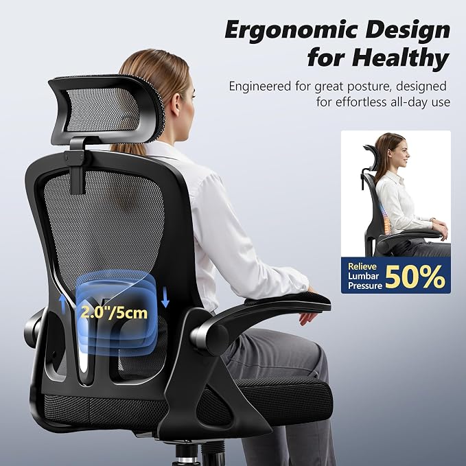 Ergonomic Office Chair, High Back Desk Chair - Image 3