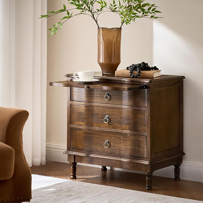 HULALA HOME Solid Wood End Table - Image 8