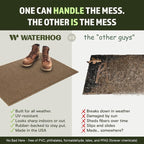 WaterHog Squares Front Door Mat Indoor Outdoor Entrance, All-Weather Mats | - Image 5