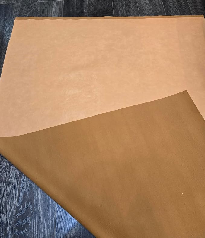 NAT Leathers | Camel Wheat Soft Faux Vegan Leather PU | 20 Yards Cut by The - Image 4
