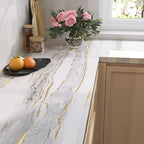 LaCheery 157"x24" Marble Countertop Peel and Stick Wallpaper - Image 2