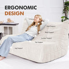 Bean Bag Loveseat Chair Big Sofa Beanbag Chair - Image 5
