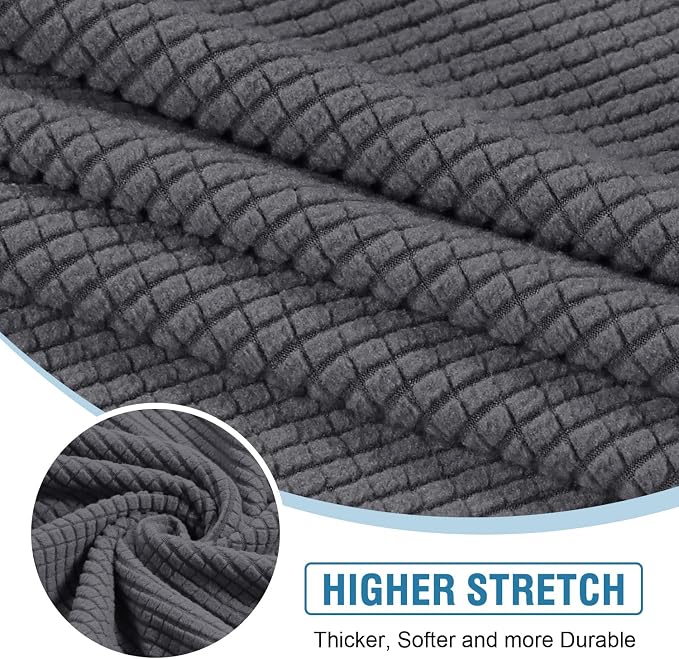 H.VERSAILTEX Sectional Couch Covers 3 Pieces Sofa Seat Cushion Covers L Shape - Image 4