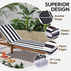 Only choice Chaise Lounge Cushions Outdoor, Fade & Water Resistant Patio Lounge - Image 3
