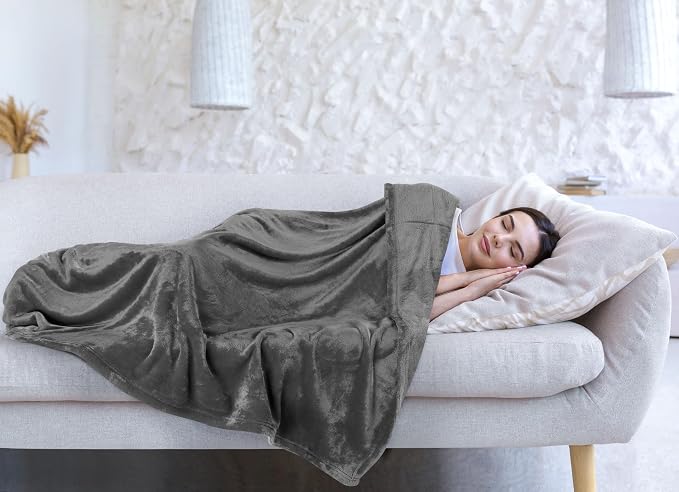 Utopia Bedding Ultra Soft Fleece Bed Blanket Twin XL Size Grey | College Dorm - Image 8