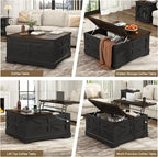 Hlivelood 36" Farmhouse Movable Lift Top Coffee Table - Image 7