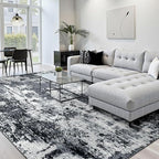 RELEANY Washable 7'x10' Abstract Area Rug by RELEANY