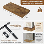 fuqing Floating Shelves for Wall, Wall Mounted Wood Floating Shelf - Image 3