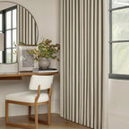 Extra Wide Burlywood Birch Pleated Blackout Linen 60 x 96 Inch Curtains | 100% - Image 8