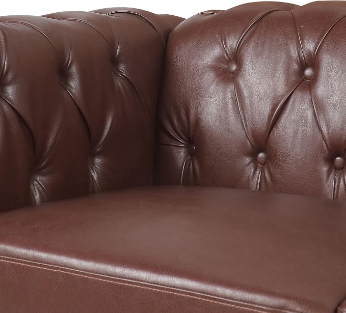 GDFStudio 84" Chesterfield Tufted Sofa Couch - Image 6