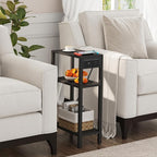TUTOTAK Narrow Side Table with Charging Station, Small End Table with USB Ports - Image 2