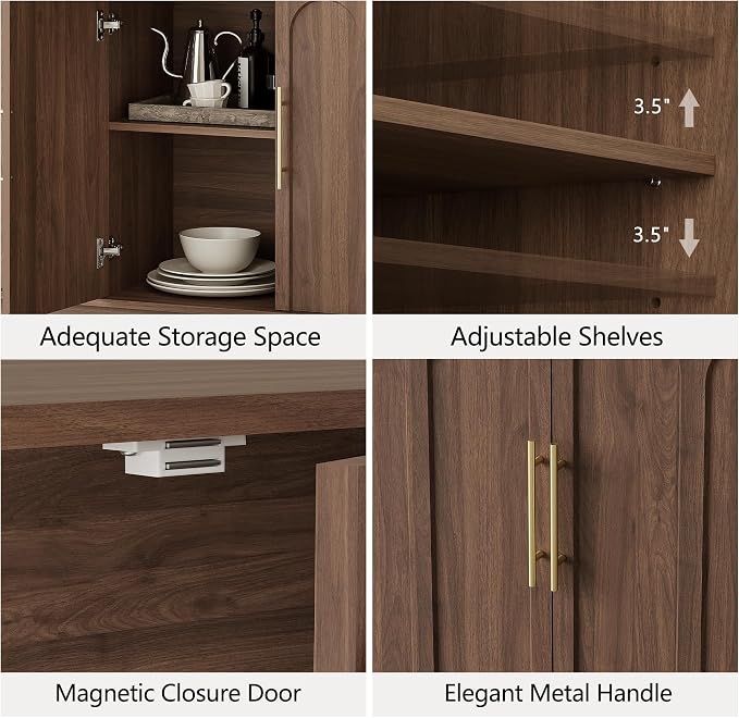 FORTUNETEC Sideboard Buffet Cabinet - Image 4