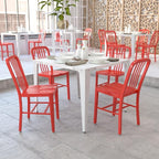 Flash Furniture Gael Indoor/Outdoor Modern Metal Dining Chairs, by FlashFurniture