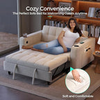 LINSY Sleeper Sofa Bed, Small 3 in 1 Convertible Loveseat Sleeper Couch - Image 7