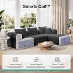Novilla Modular Sectional Sofa, Modern Cloud Sectional Couch - Image 3