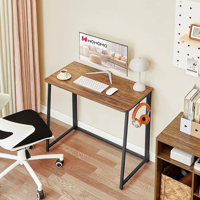 WOHOMO Folding Desk for Small Spaces, 31.5 Inch Foldable Computer Desks - Image 10