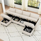 Belffin Modular Sectional Sofa U Shaped Couch - Image 5