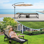 Oversized Padded Outdoor Folding Lounge Chair - Image 6