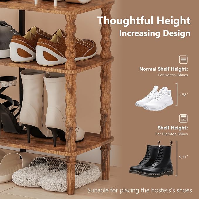 Veegle Shoe Rack, 3 Tier Shoe Organizer - Image 5