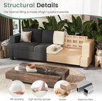 YOUDENOVA 2 Piece Set Comfy Sofa Couch, 2 3-Seater Sofa - Image 6