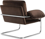 Modway Ansel Performance Velvet Accent Chair in Chocolate Brown - Image 7