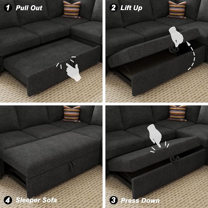 Belffin Modular Sectional Sleeper Sofa - Image 7
