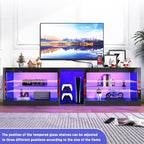 71in Large LED TV Stands W/Power Outlet - Image 8