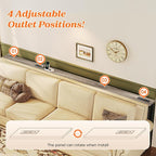 SUPERJARE 102.3 Inch Sofa Table - Image 6