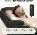 Reclining Loveseat, 55.1" RV PU Leather Wall Hugger Recliner Love Seats Sofa - Image 7