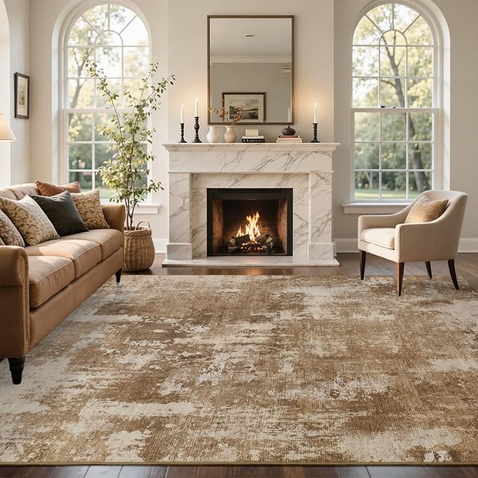 5x7 Ft Area Rugs for Living Room, Soft Non-Slip Washable Rugs Modern Abstract - Image 2