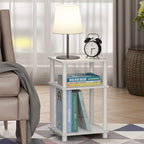 Furinno Just 3-Tier Turn-N-Tube End Table / Side Table / Night Stand / Bedside - Image 2