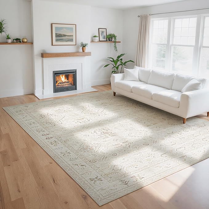 8x10 Washable Area Rugs for Living Room, Dining Room by Lbris