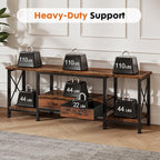 DUMOS 55” TV Stand with Power Outlets, Entertainment Center - Image 4