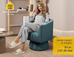 Dewhut Swivel Accent Chair, 360° Swivel Barrel Chair - Image 4